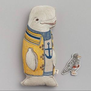 Coral and tusk 
Beluga Whale Pocket Doll